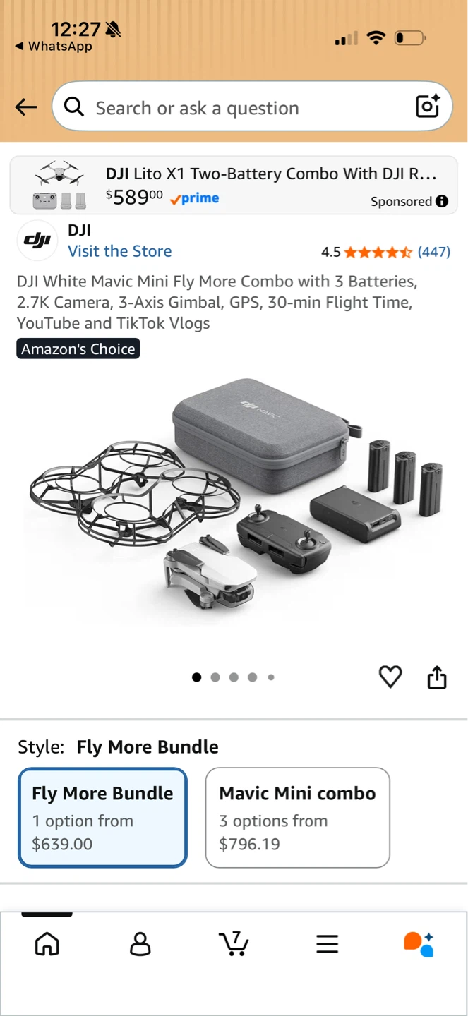 DJI Mavic Mini Fly More Combo Drone