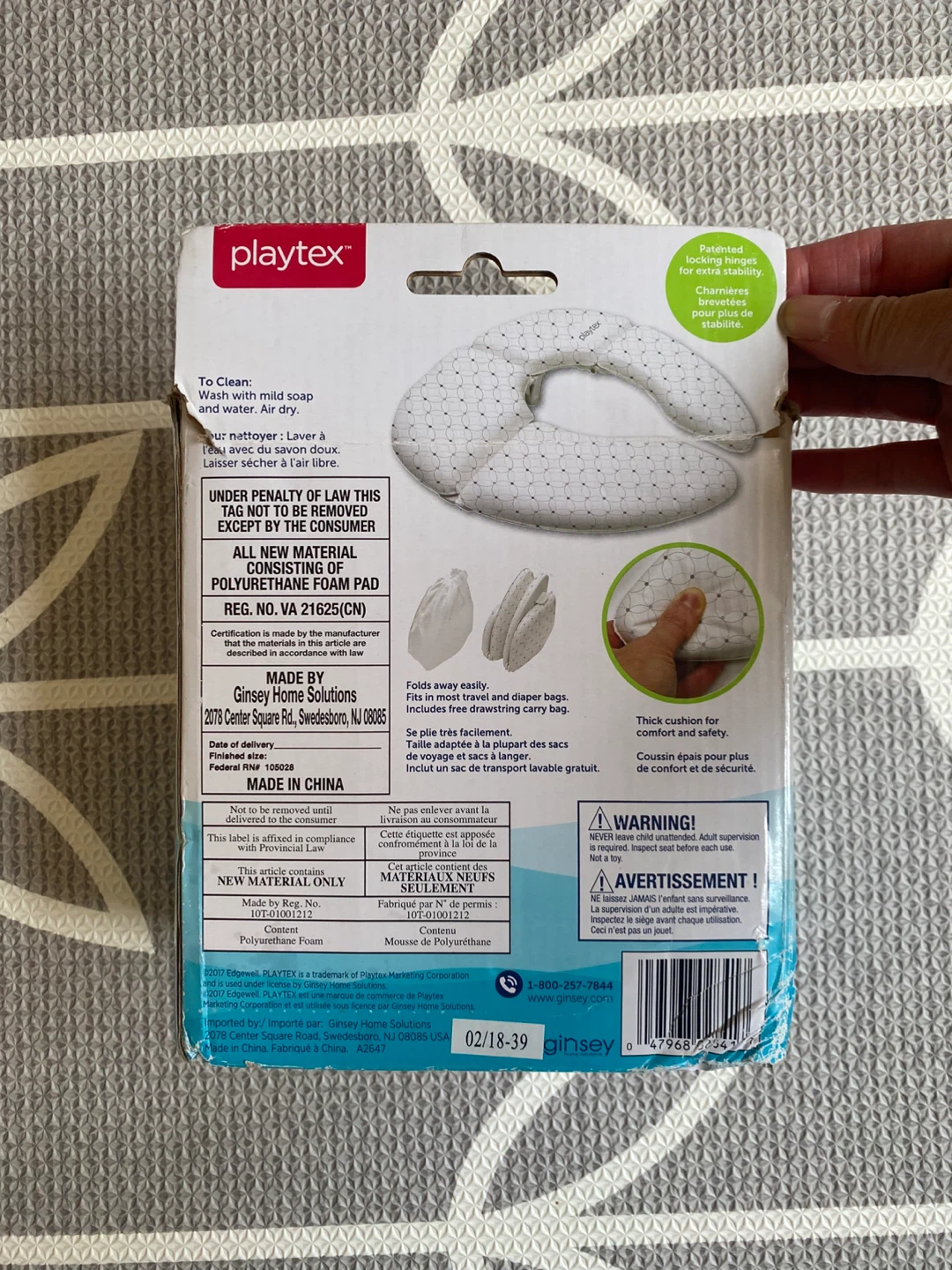 Playtex Cushion Travel Folding Potty - photo 2