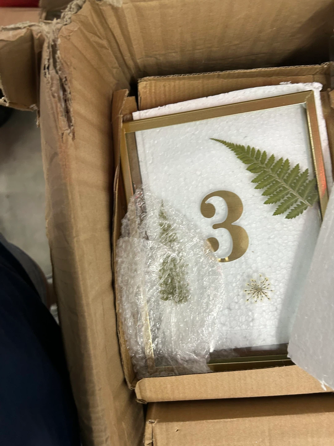 Gold Table Number Frame - photo 2