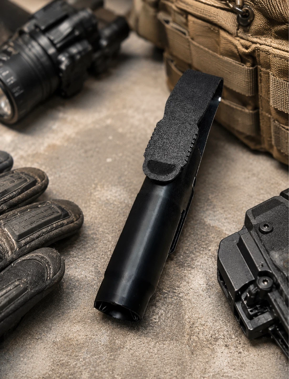 Heavy-Duty Baton Flashlight Holder Combo 2 in 1 - photo 3