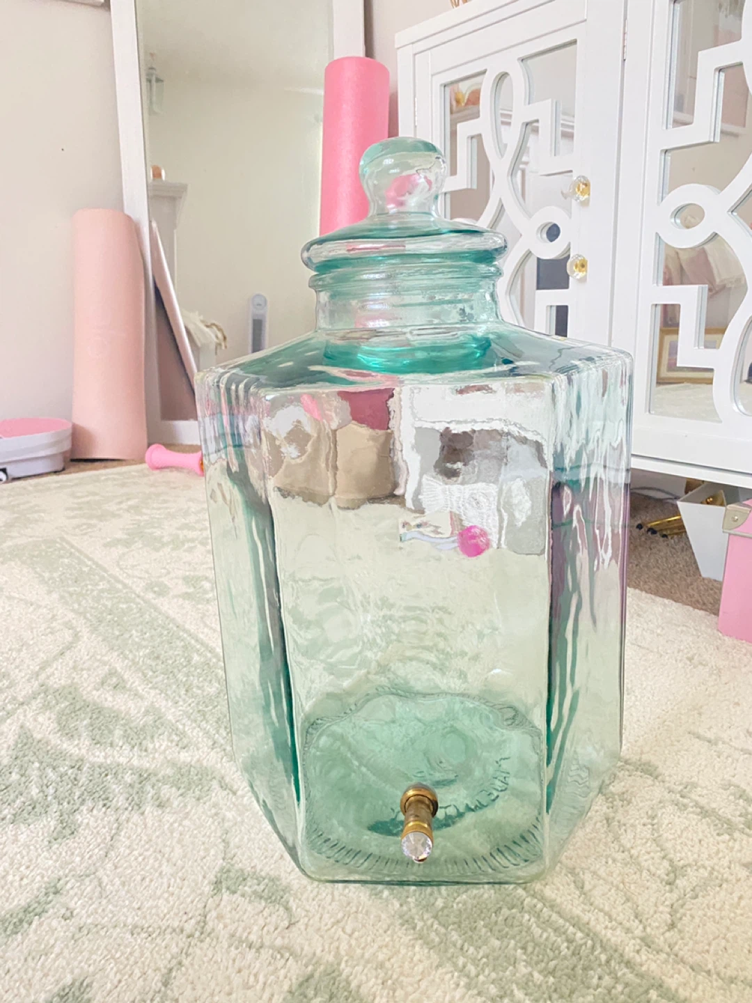 20L Italian solid Glass Beverage Dispenser with Spigot - photo 4