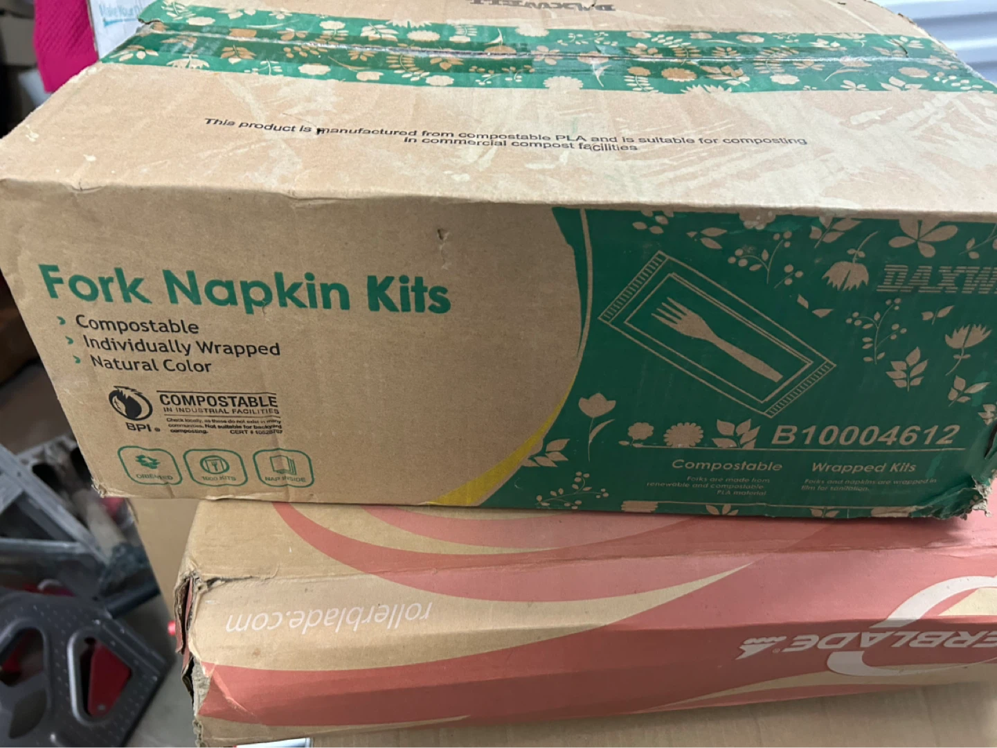 Daxwell Fork Napkin Kits - Compostable, Individually Wrapped - photo 2