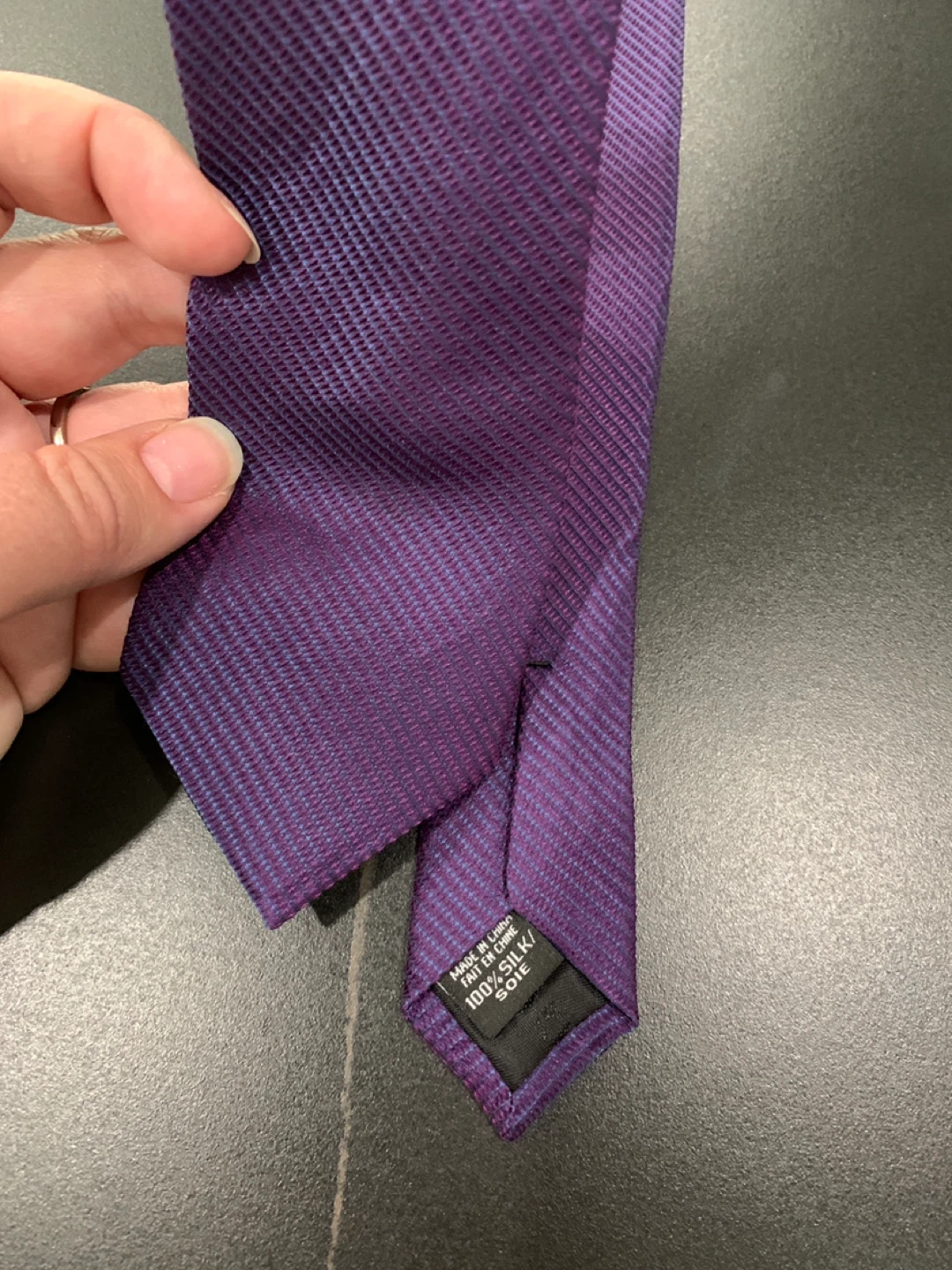 Calvin Klein Purple Silk Blend Ties (2 pack) - photo 2