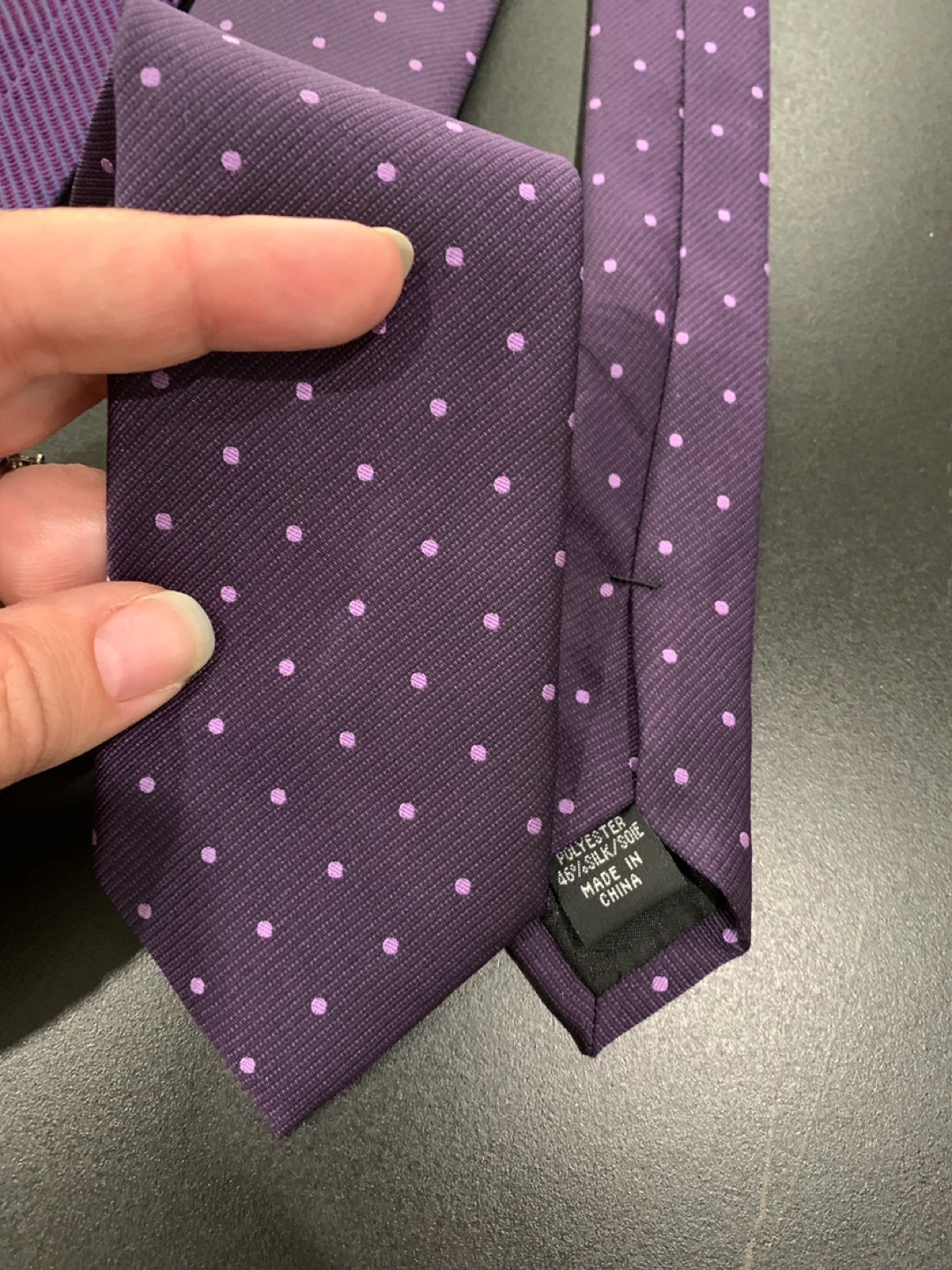 Calvin Klein Purple Silk Blend Ties (2 pack) - photo 3