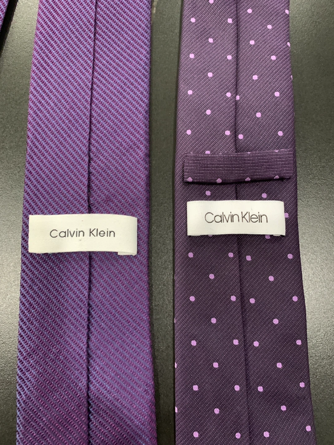 Calvin Klein Purple Silk Blend Ties (2 pack)