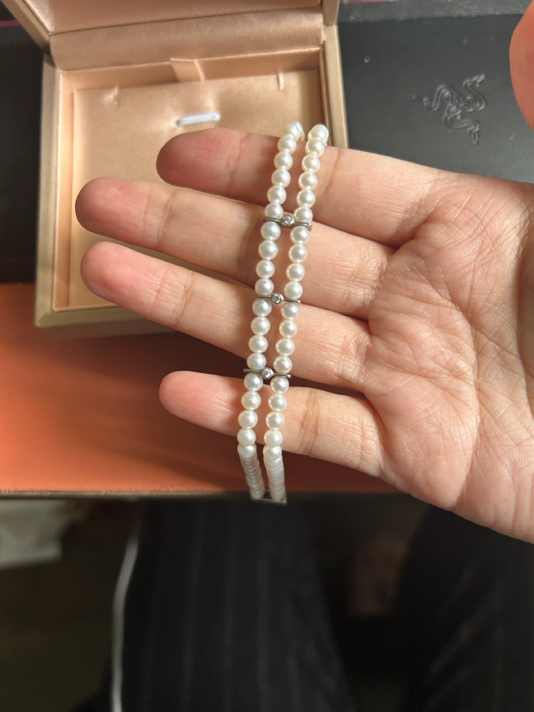 Double Strand Pearl Bracelet - photo 3