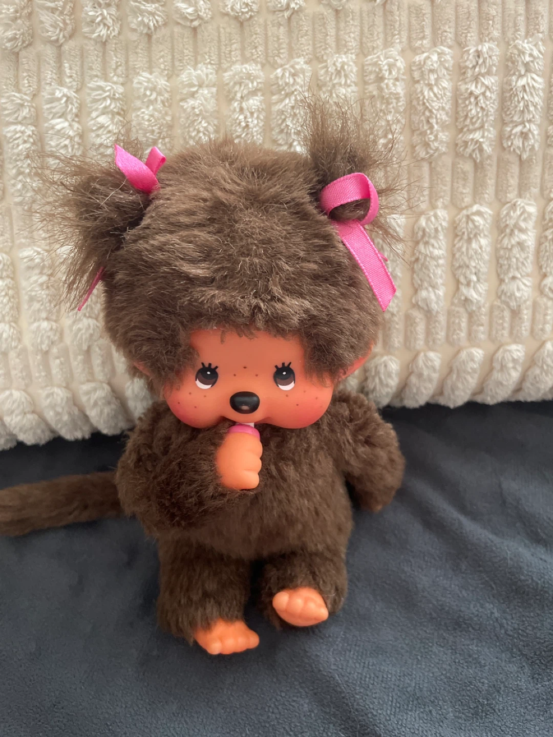 Monchhichi Monkey Doll with Pink Bows - photo 3
