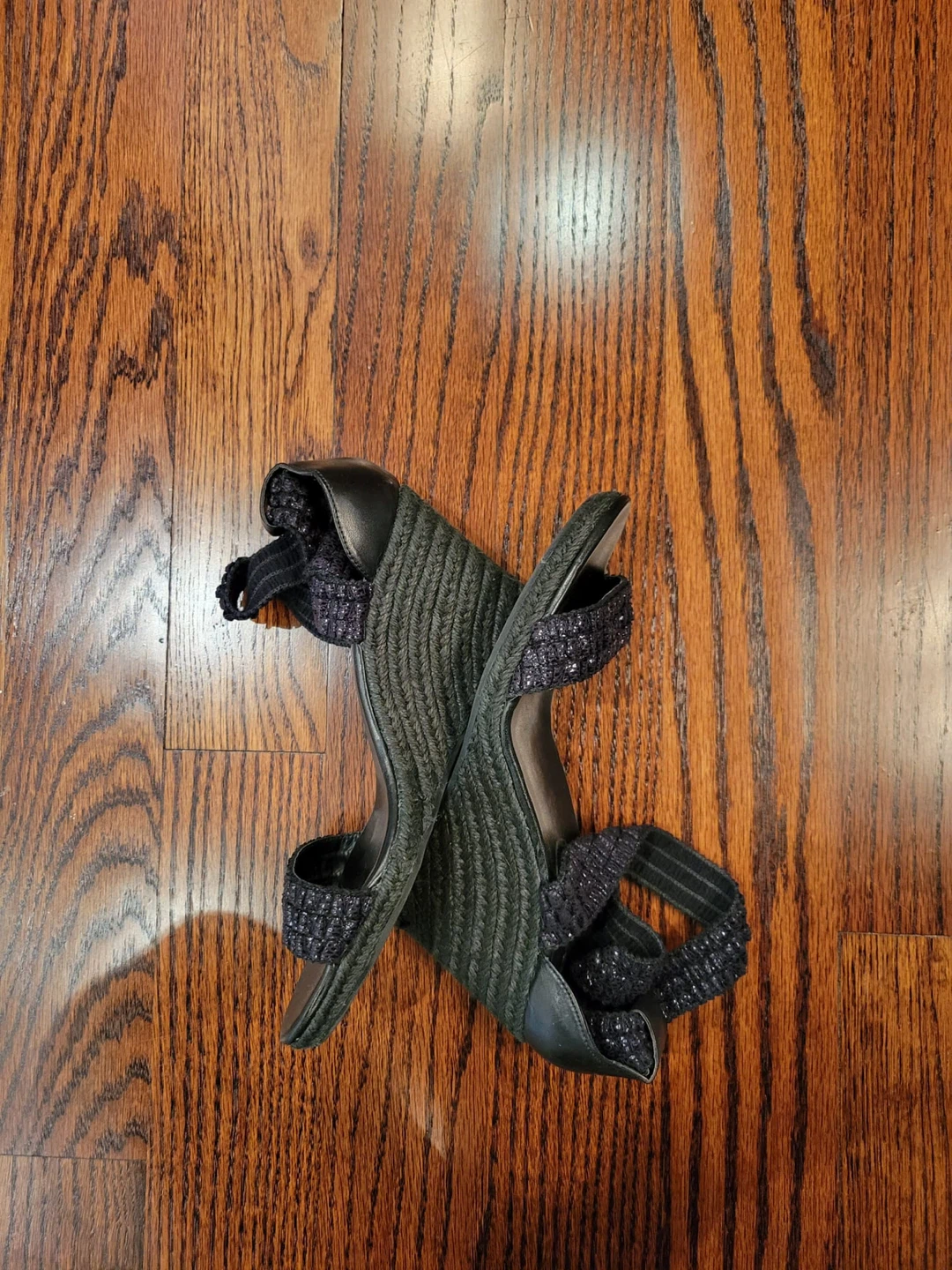 BCBG Generation Black Wedge Sandals - photo 2
