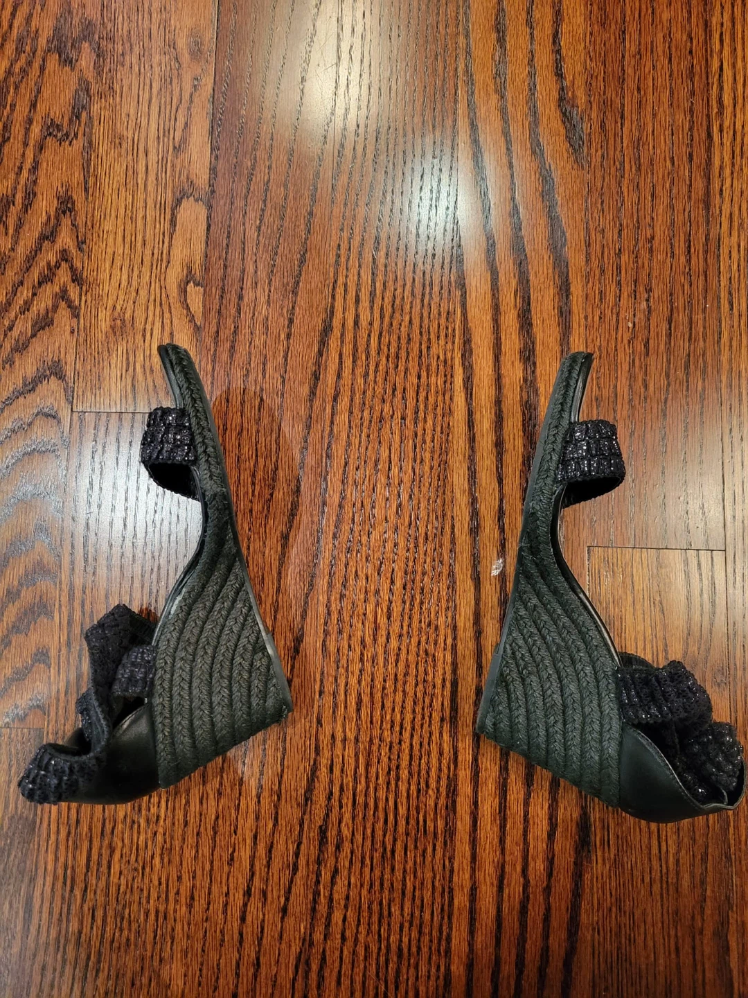 BCBG Generation Black Wedge Sandals - photo 3