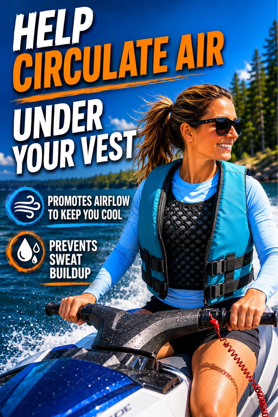 GEAR182 Mesh Air Circulation Vest for Under Vest