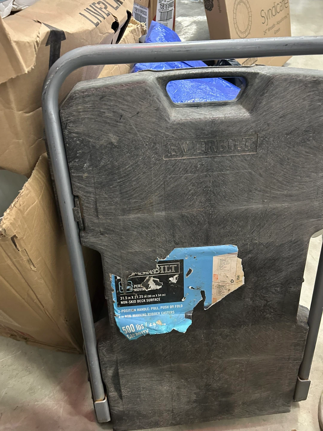 2x EVERBILT 3-Position Folding Dolly 500 lbs Capacity