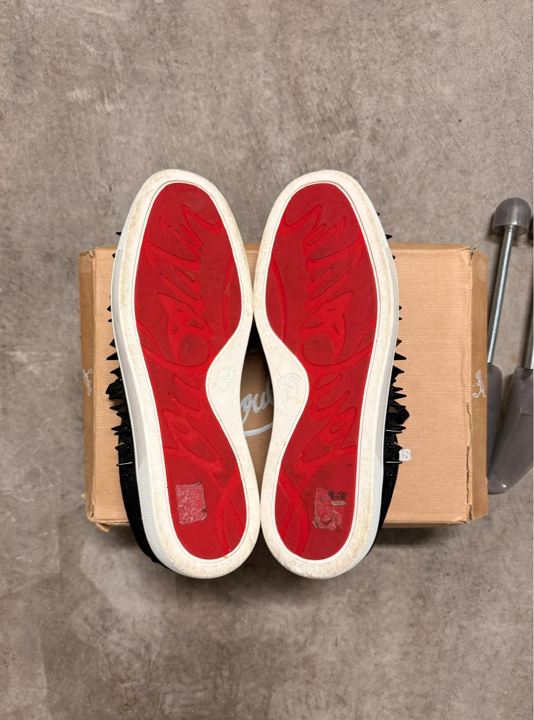 Christian Louboutin Black Spiked Sneakers - photo 5