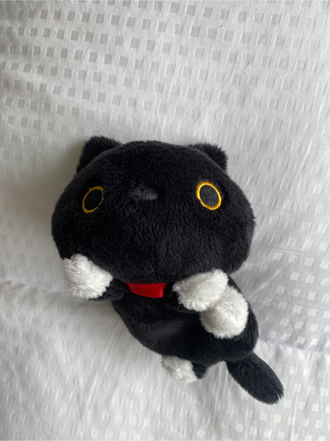 Plush black cat stuffed toy