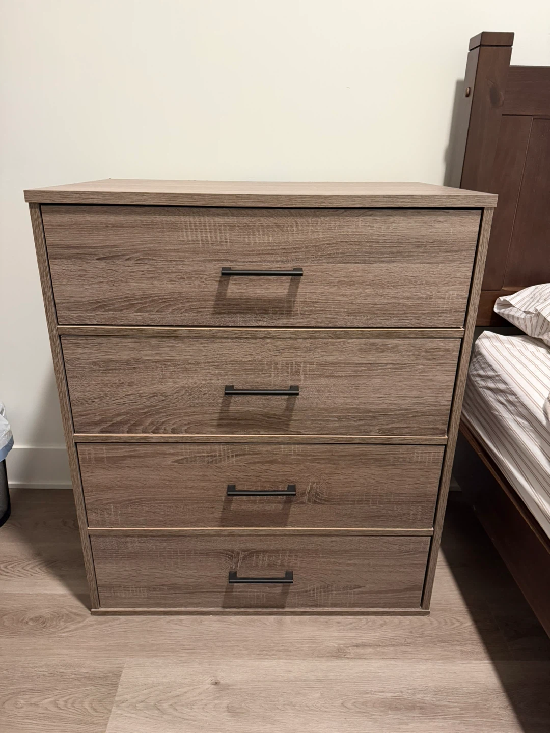 Grey 4 drawer dresser