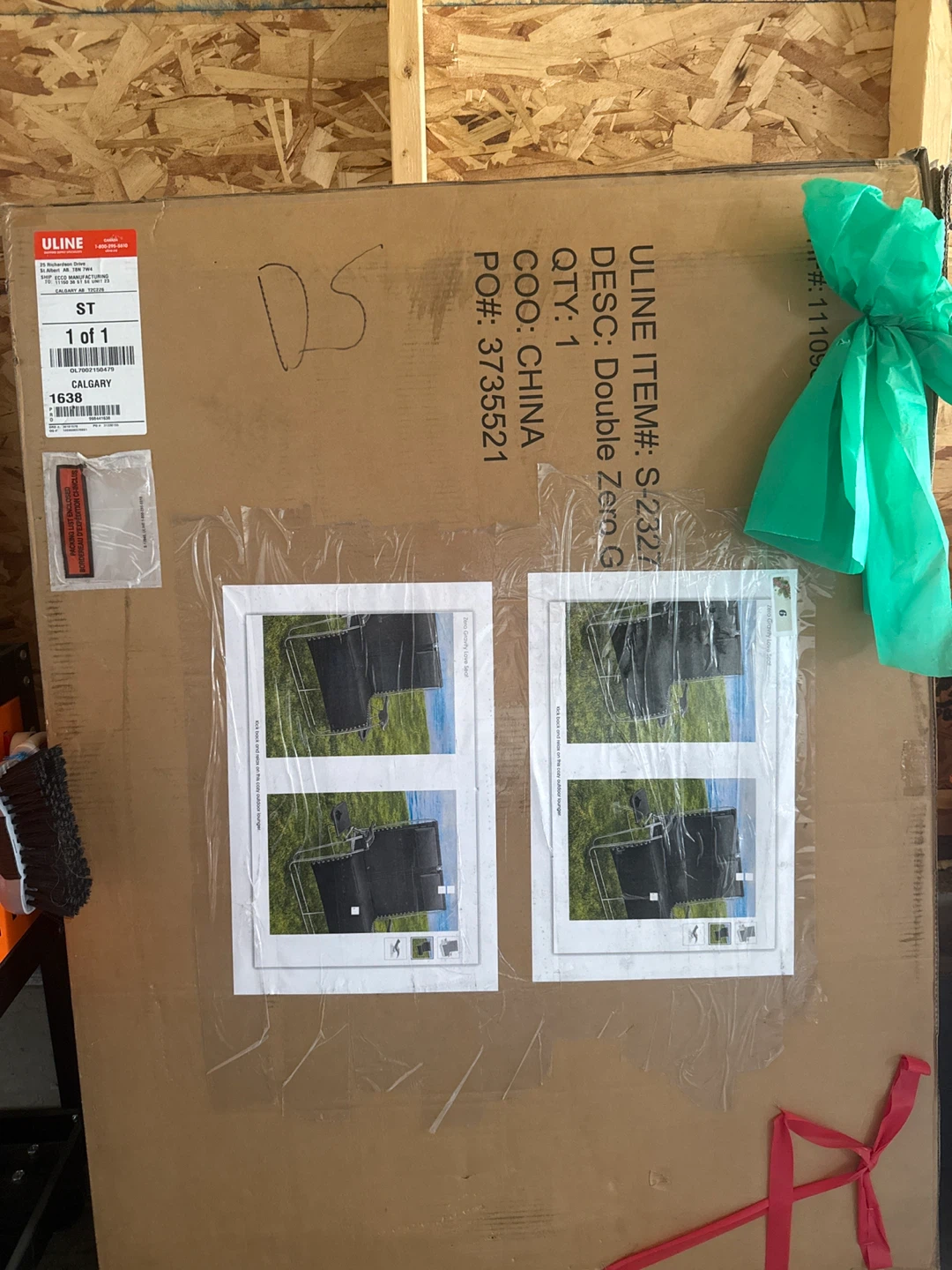 ULINE Double Zero Gravity Loveseat - New - photo 3