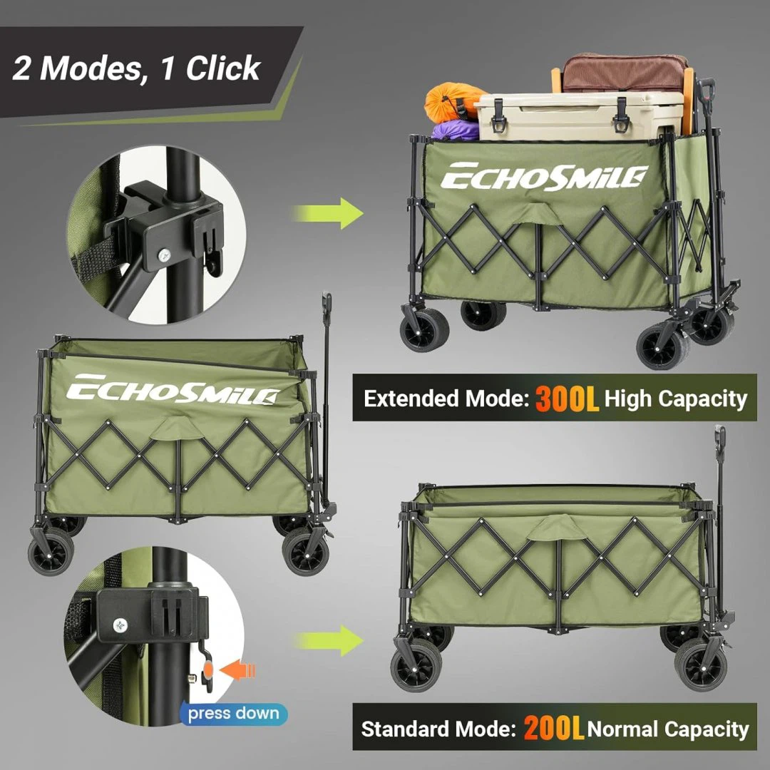 Echosmile Folding Wagon - Green - photo 2