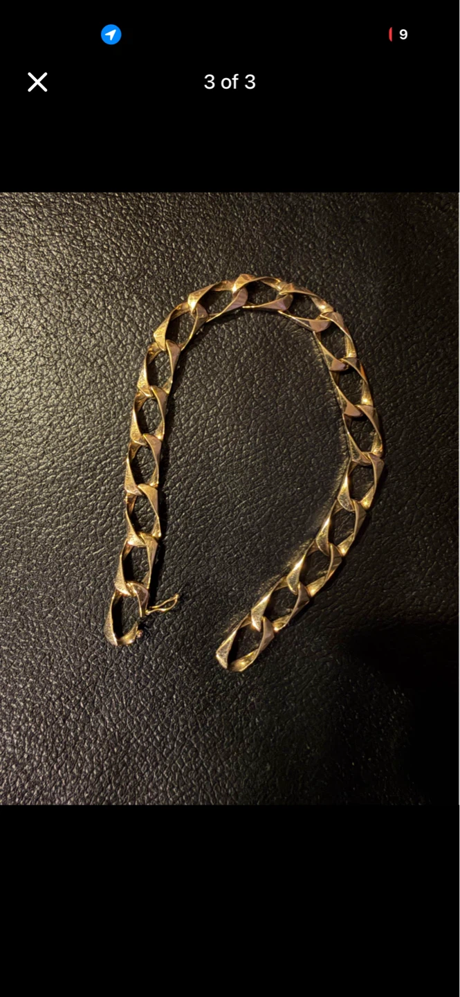 10k Gold Chain Bracelet