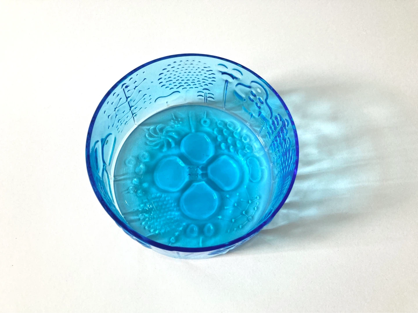 Vintage MCM Scandinavian Turquoise Glass Bowl - photo 5