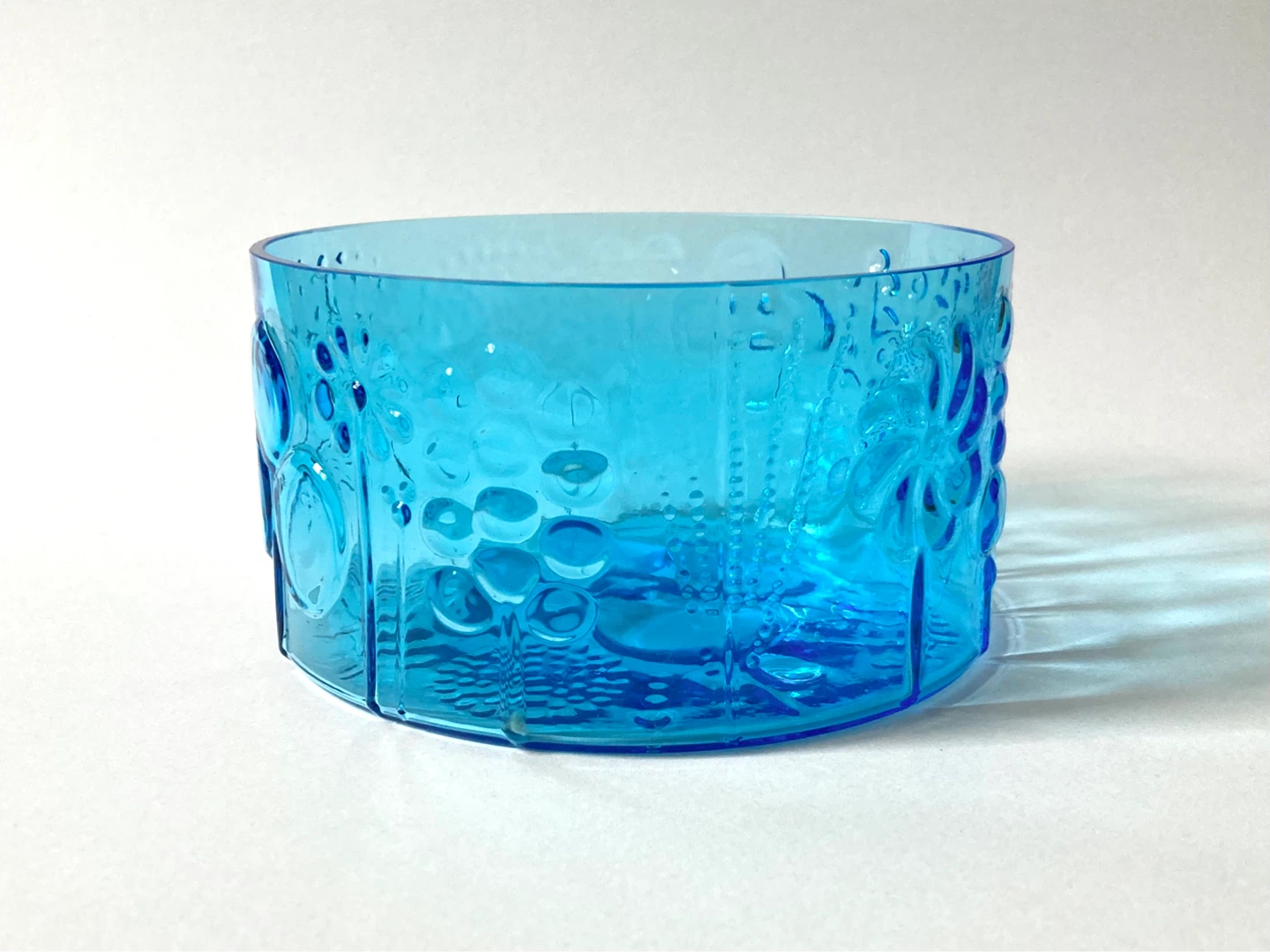 Vintage MCM Scandinavian Turquoise Glass Bowl - photo 4