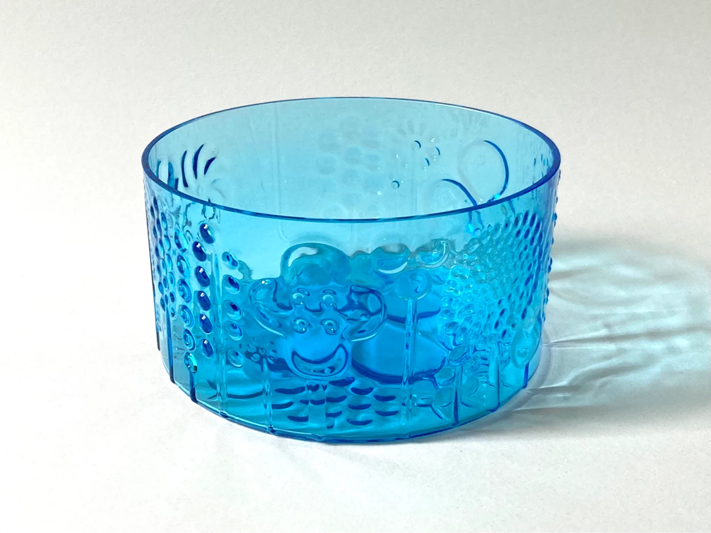 Vintage MCM Scandinavian Turquoise Glass Bowl