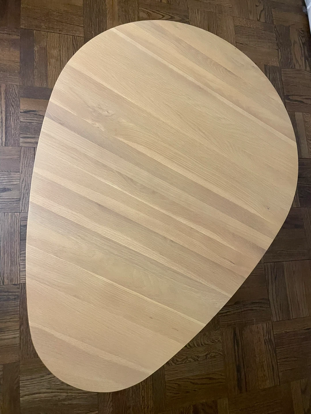 Article  Amoeba 42.5" Coffee Table - White Oak - photo 3