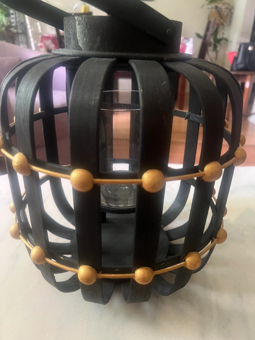 Black and gold lantern - photo 3