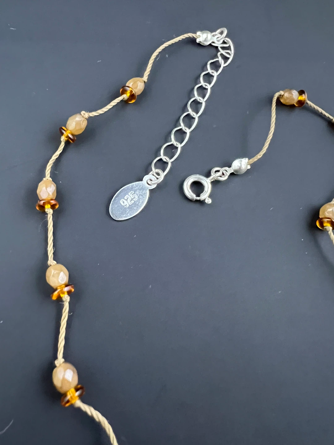 Handcrafted Tiger Eye Teardrop Pendant Necklace - photo 4