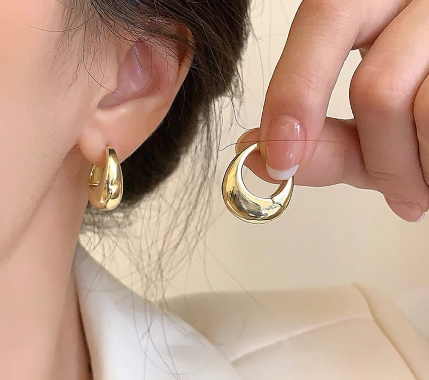Metal Style Geometric Ear Cuffs Korean earrings. - photo 4