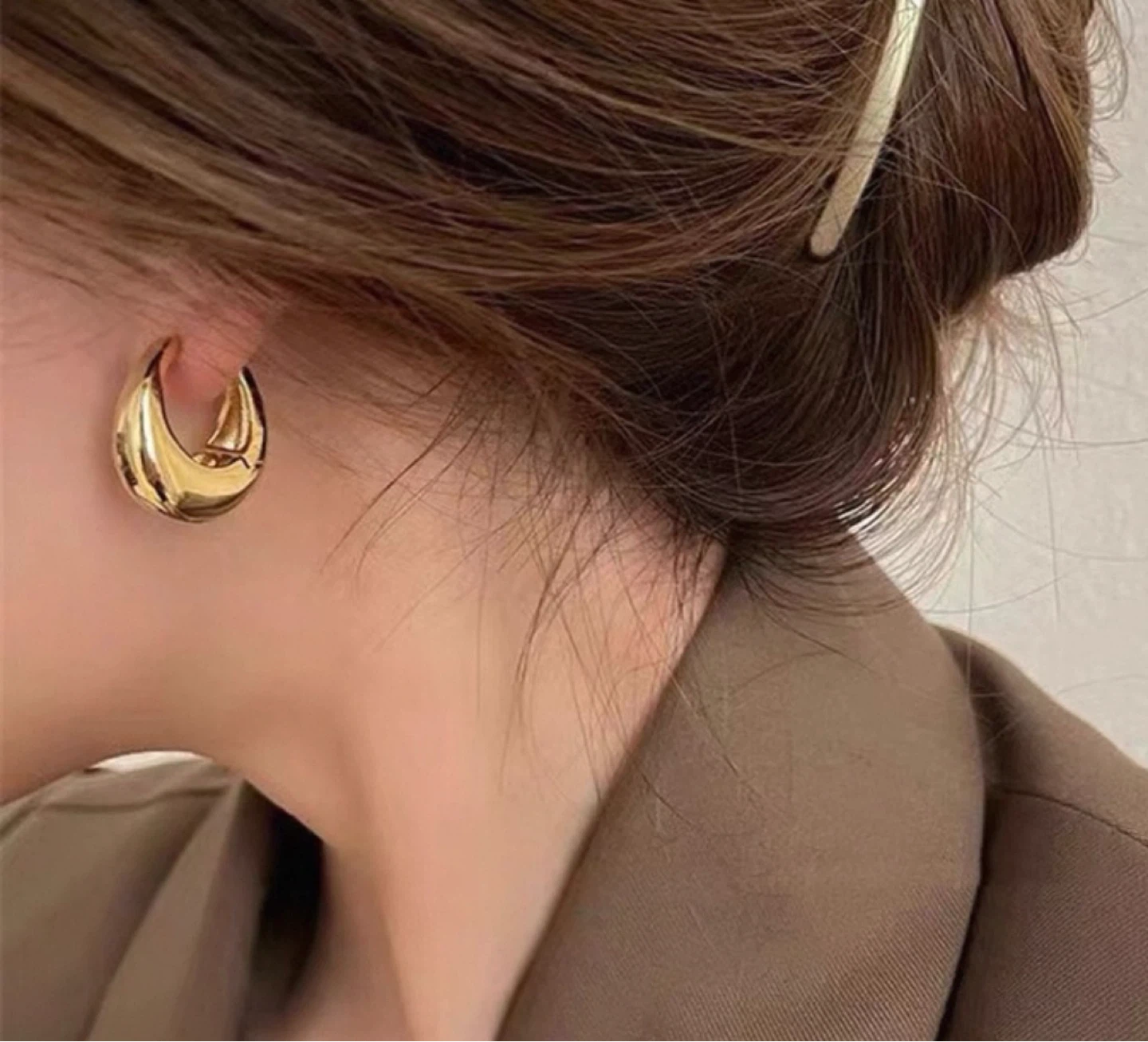 Metal Style Geometric Ear Cuffs Korean earrings. - photo 3