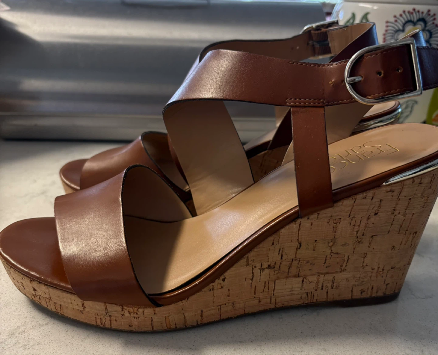 Franco Sarto Marabel Wedge Sandals - Size 9.5 - photo 4