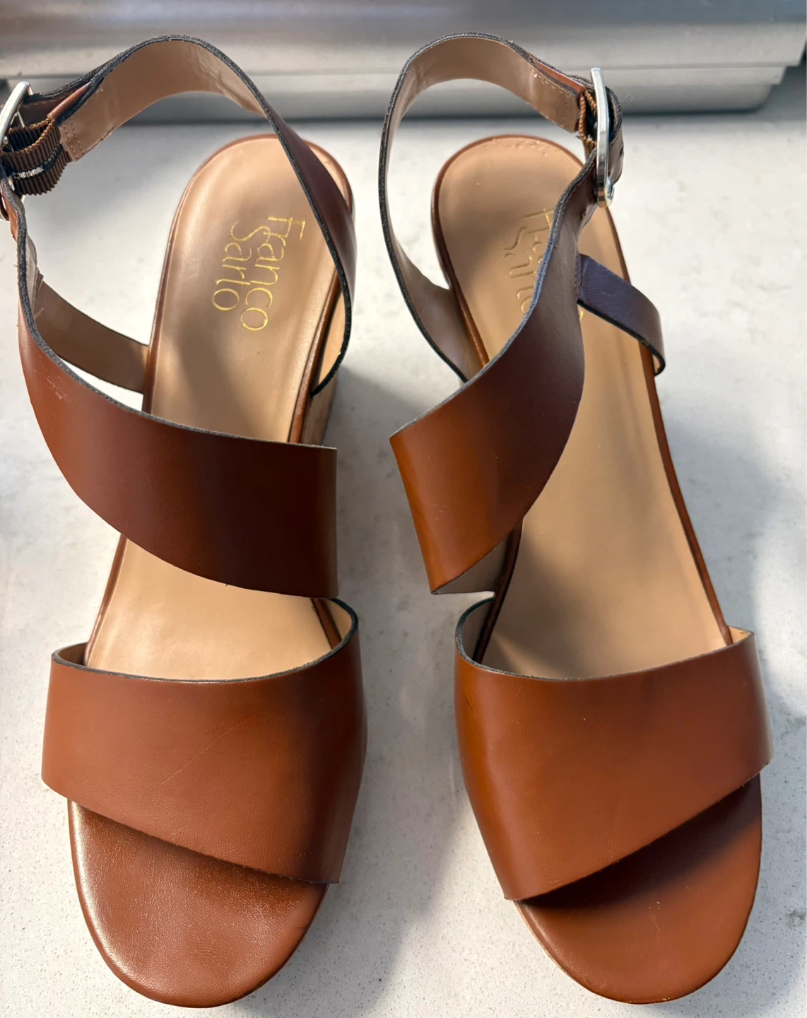 Franco Sarto Marabel Wedge Sandals - Size 9.5