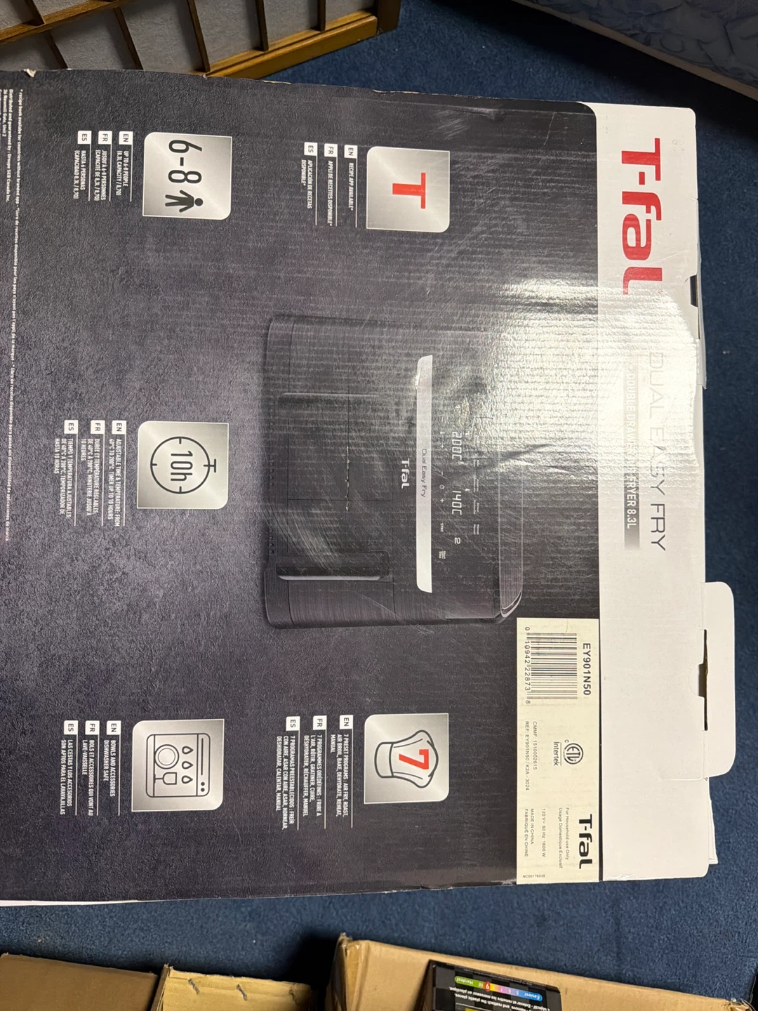 T-fal Dual Easy Fry Air Fryer - photo 2