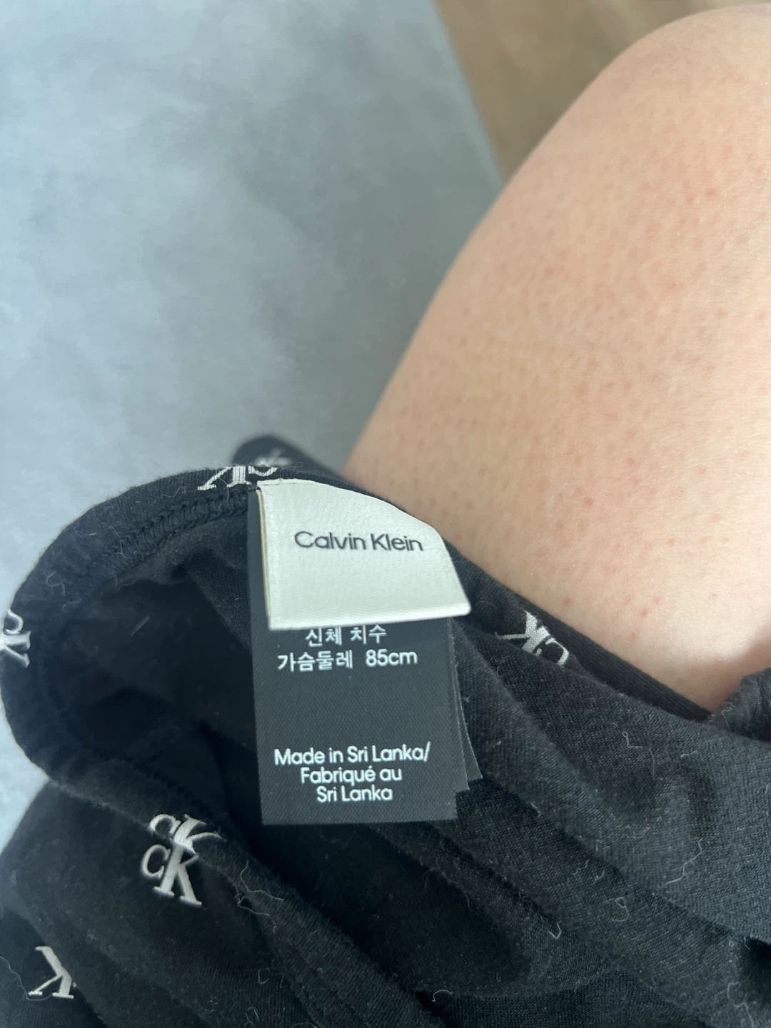 Calvin Klein Icon Cotton Modal Long Sleeve Tee Bralette - Black - photo 2