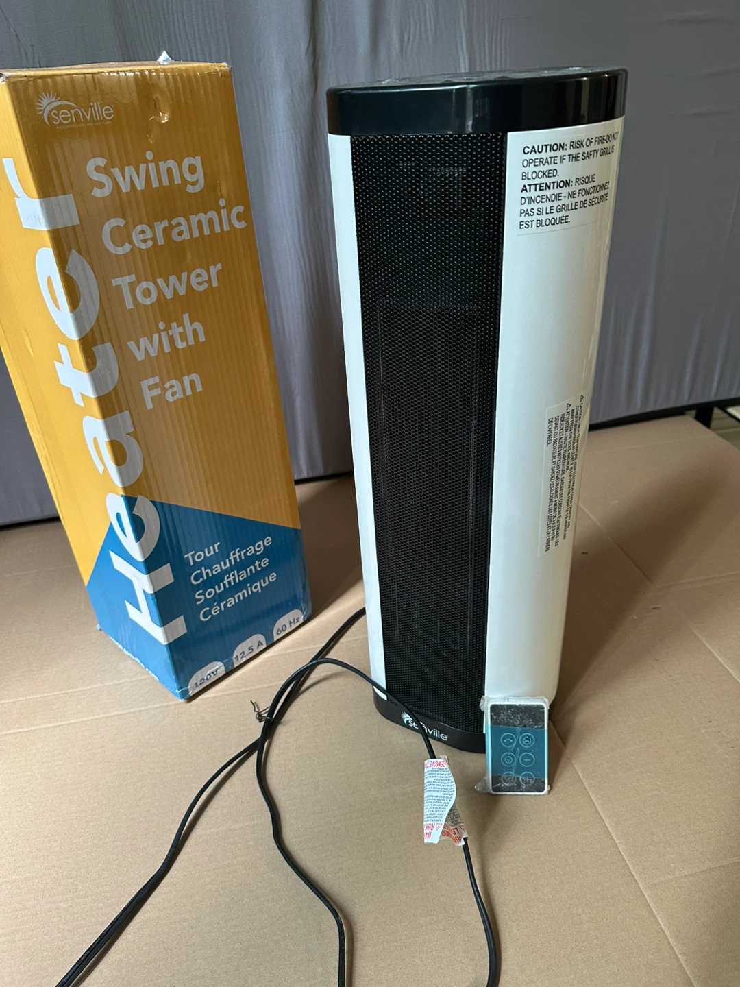 Senville Swing Ceramic Tower Heater with Fan - photo 4