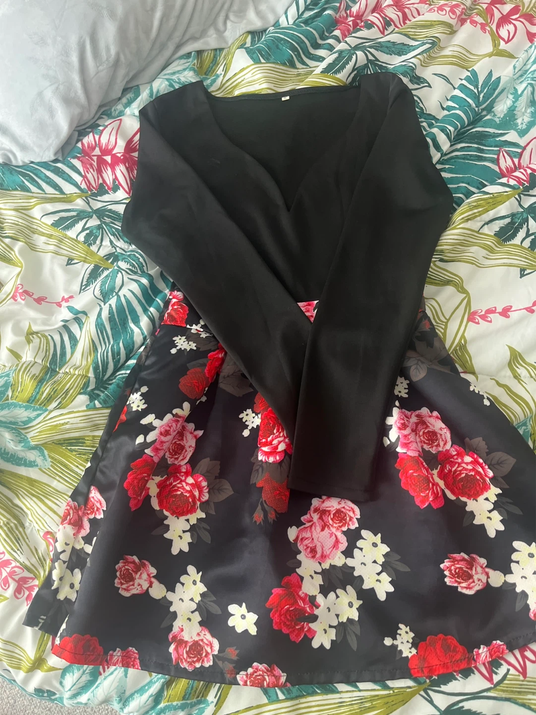 Black Floral Dress