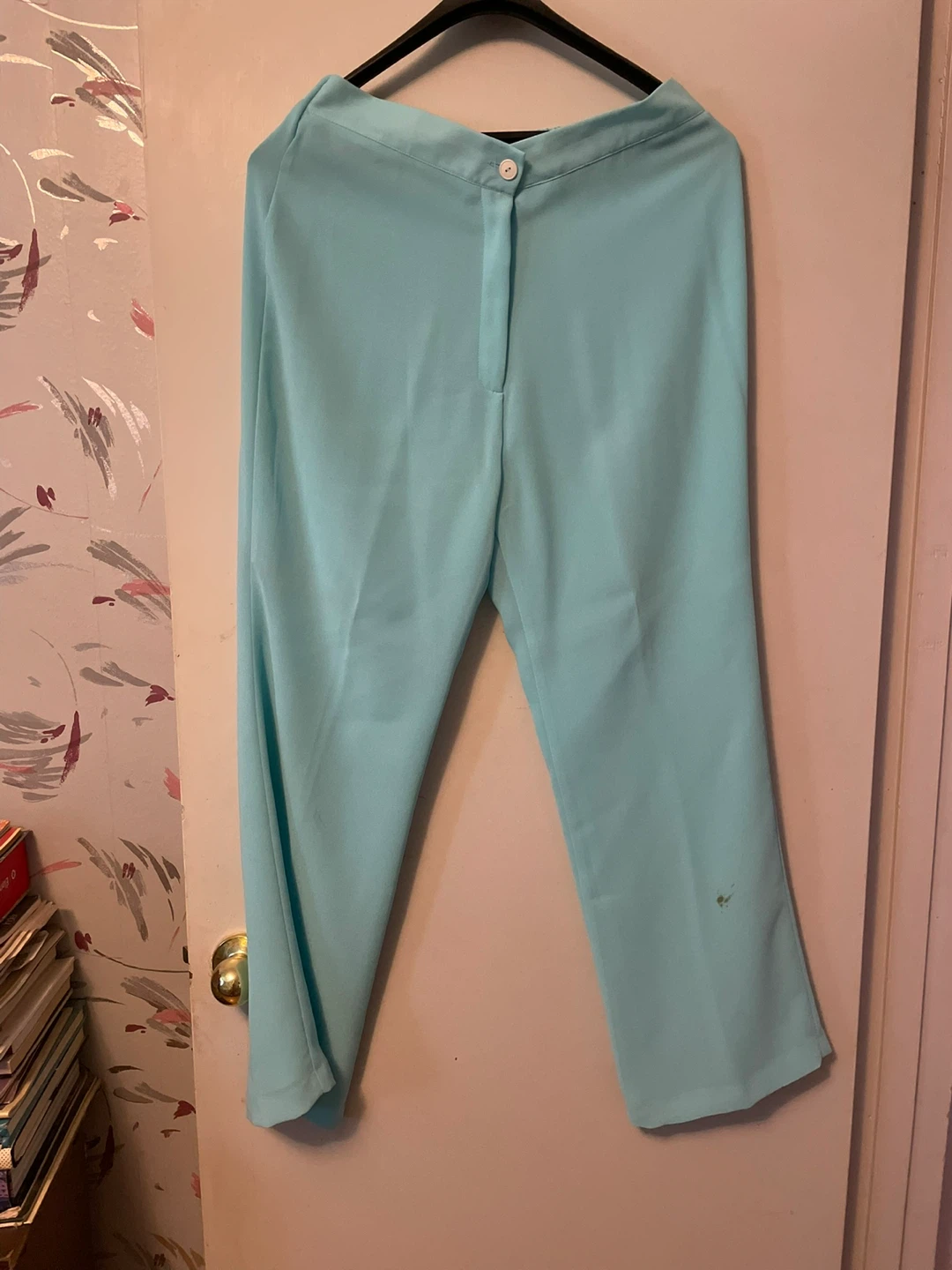 Large Chiffon Light Blue Beaded 3-Piece Outfit - photo 4
