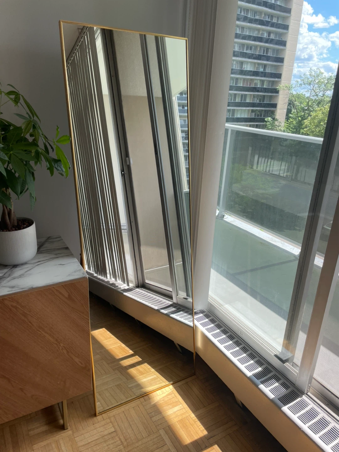 Gold Framed Full Length Mirror