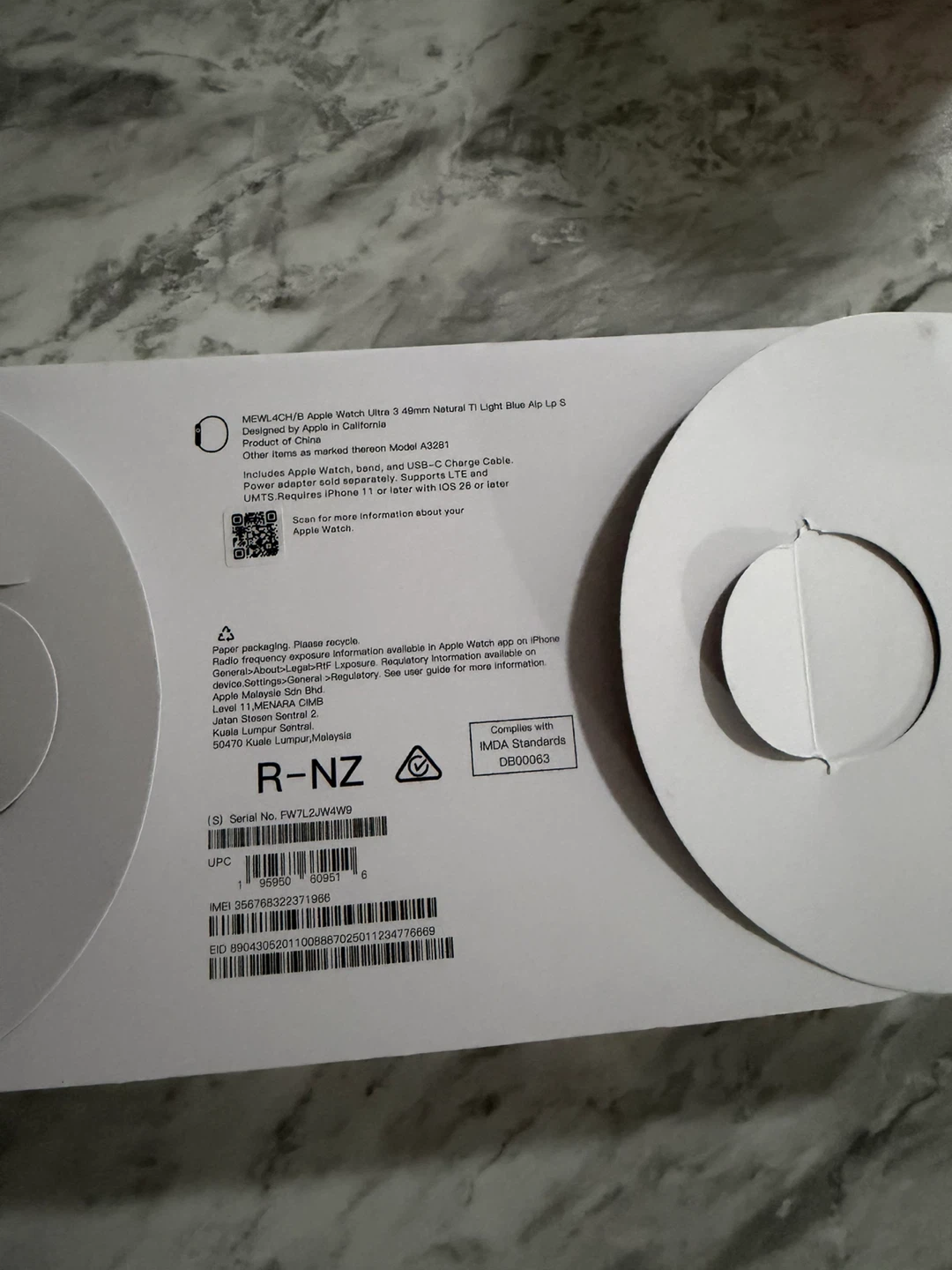 Apple Watch Ultra 3 49mm Natural Titanium