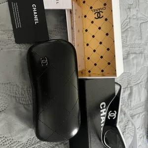 CHANEL Sunglasses Cat Eyes Black & White Delivery Available