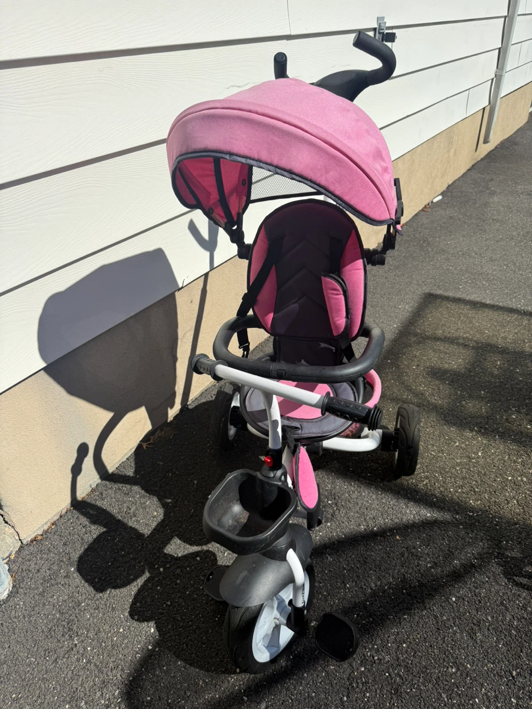 Pink Elite Trike Tricycle with Canopy and Parent Handle - photo 3