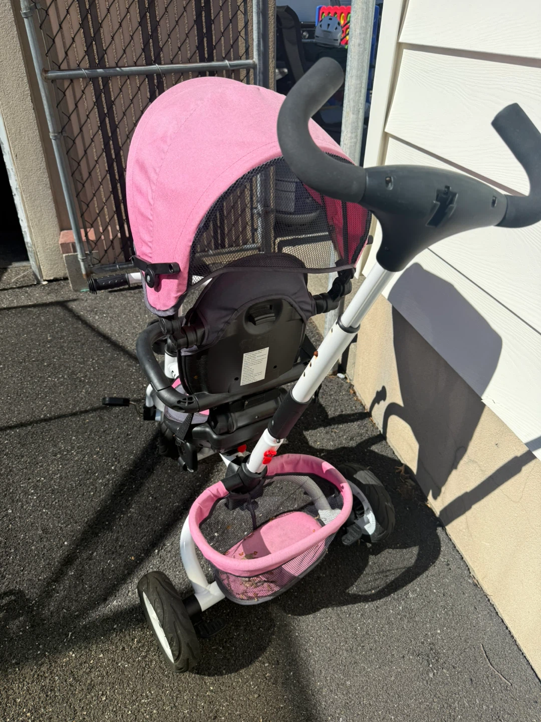 Pink Elite Trike Tricycle with Canopy and Parent Handle - photo 2
