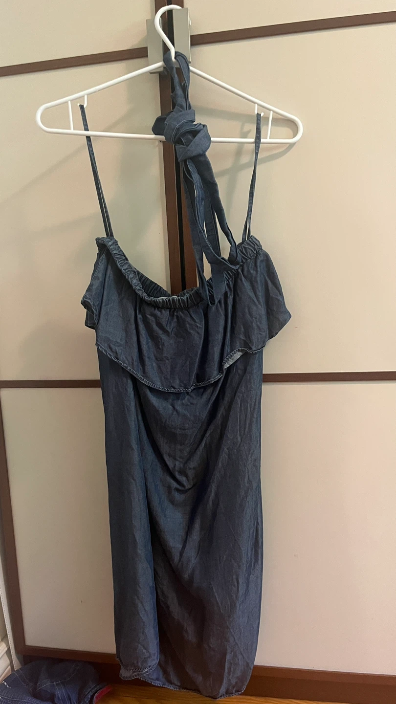 Michael Kors Denim strapless Dress Size S