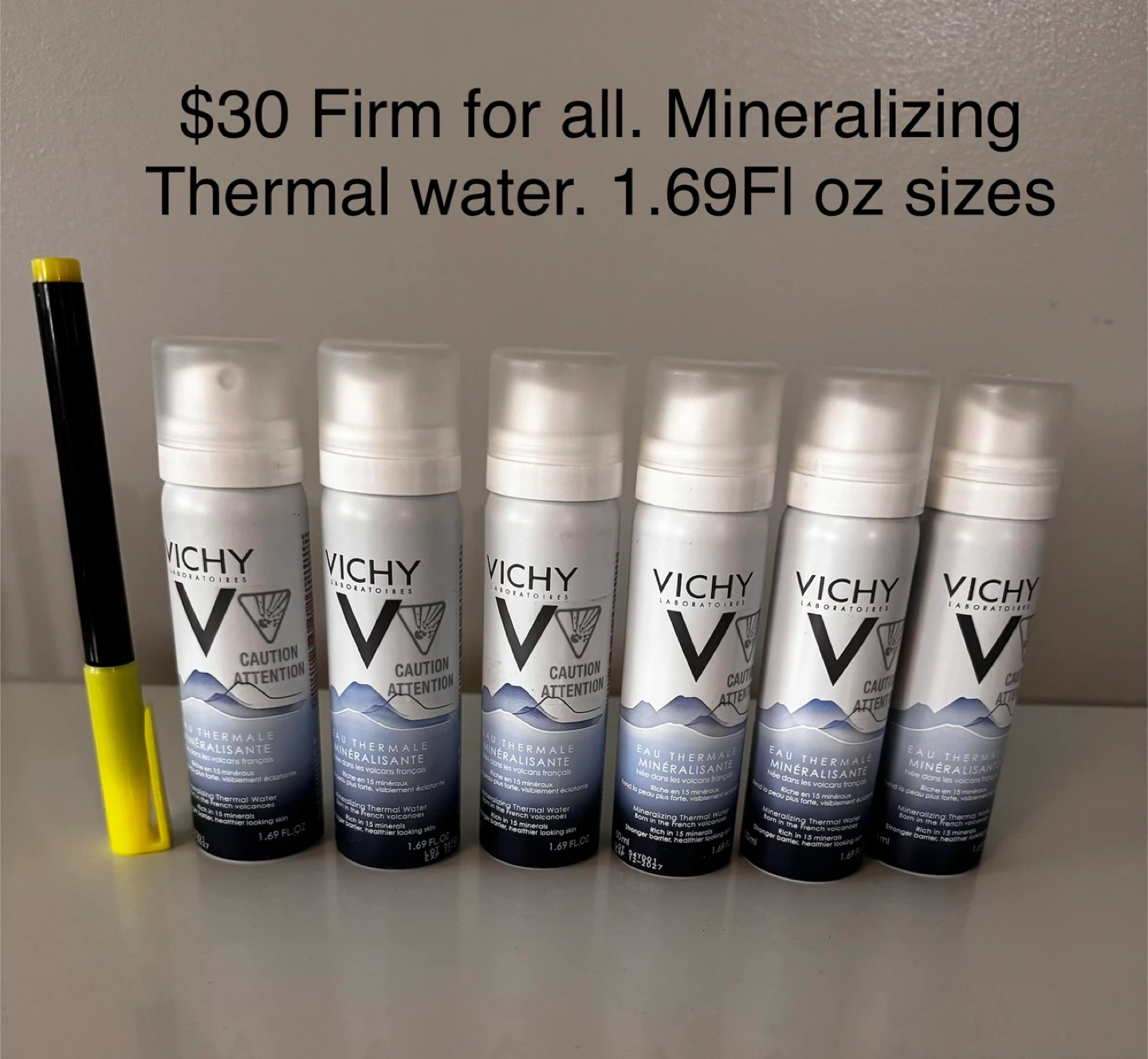 Vichy Mineralizing Thermal Water Spray (5x 1.69 oz)