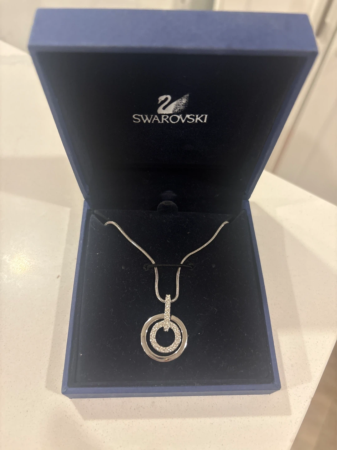 Swarovski Double Circle Necklace