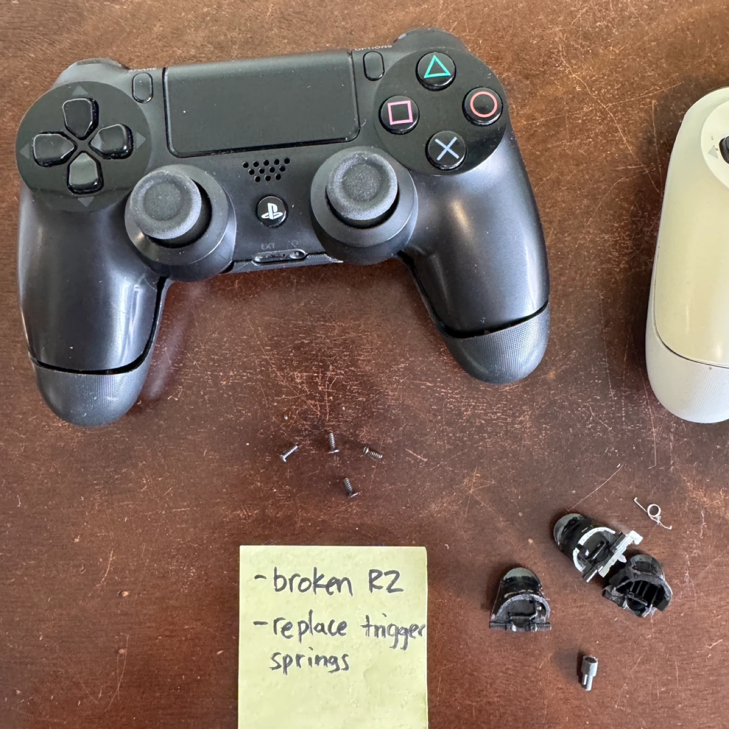 2 Broken PlayStation 4 Controllers for Parts or Repair - photo 2