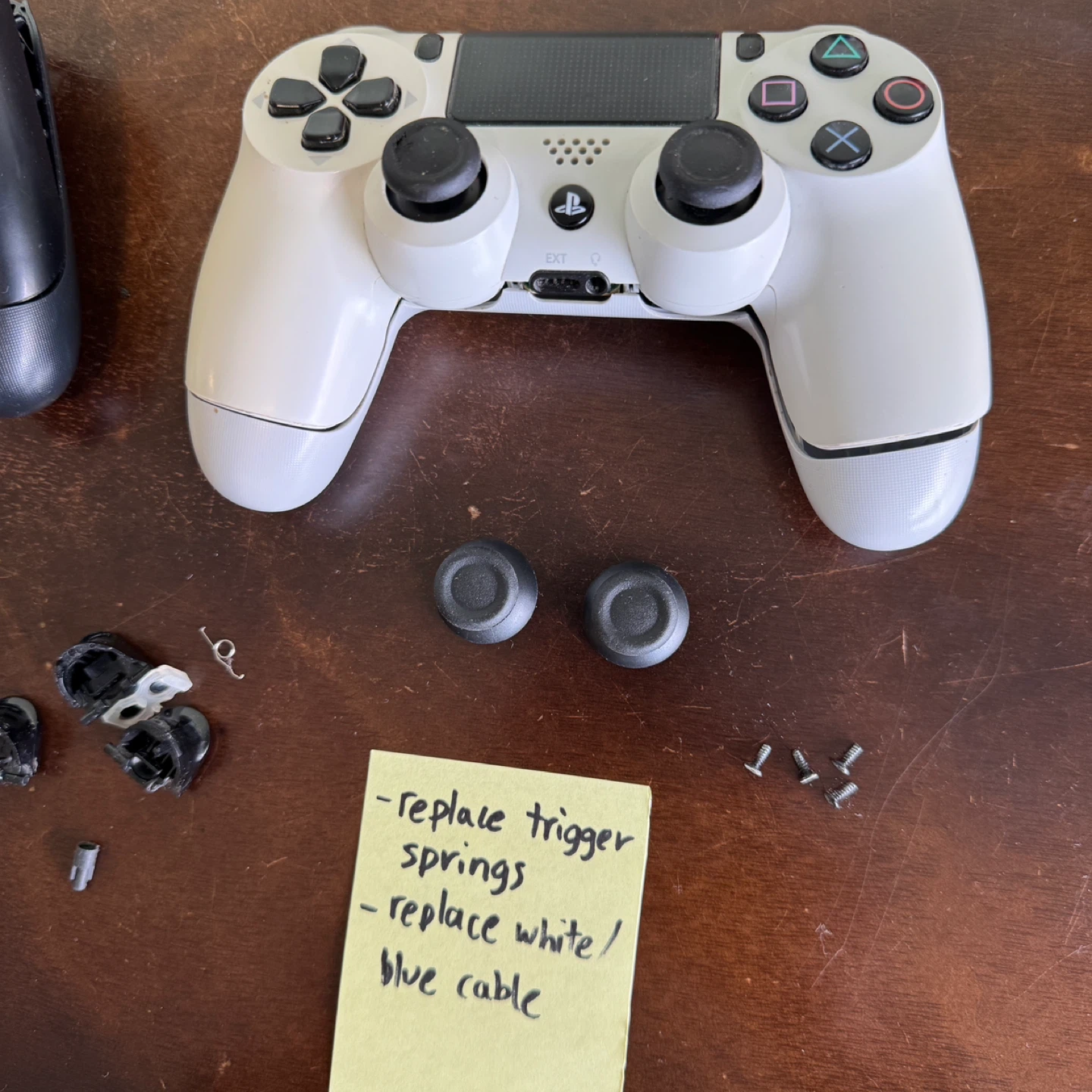 2 Broken PlayStation 4 Controllers for Parts or Repair - photo 3