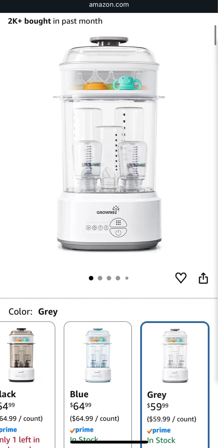 Like new!! GROWNSi Bottle Sterilizer & Dryer - photo 2