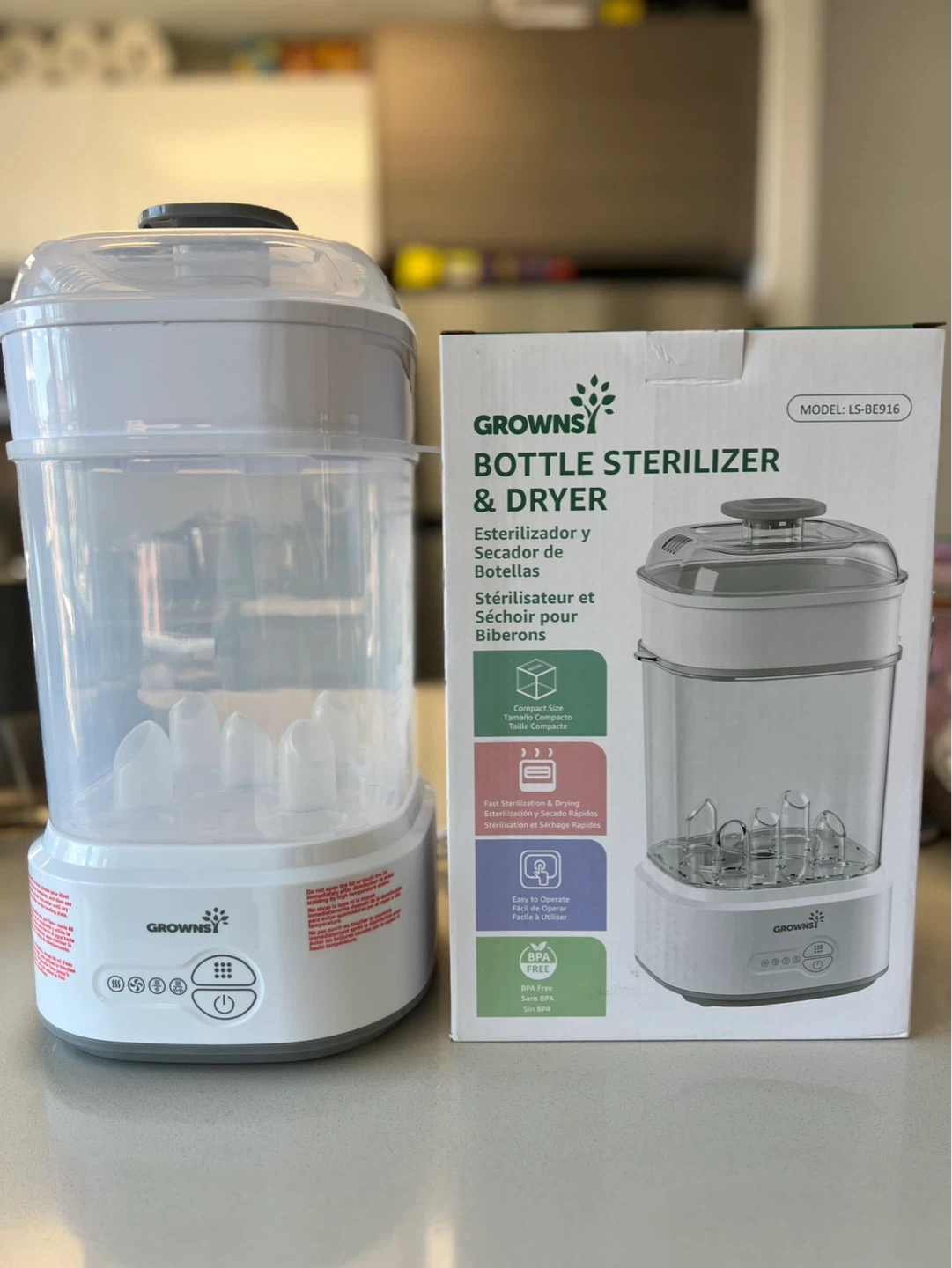 Like new!! GROWNSi Bottle Sterilizer & Dryer