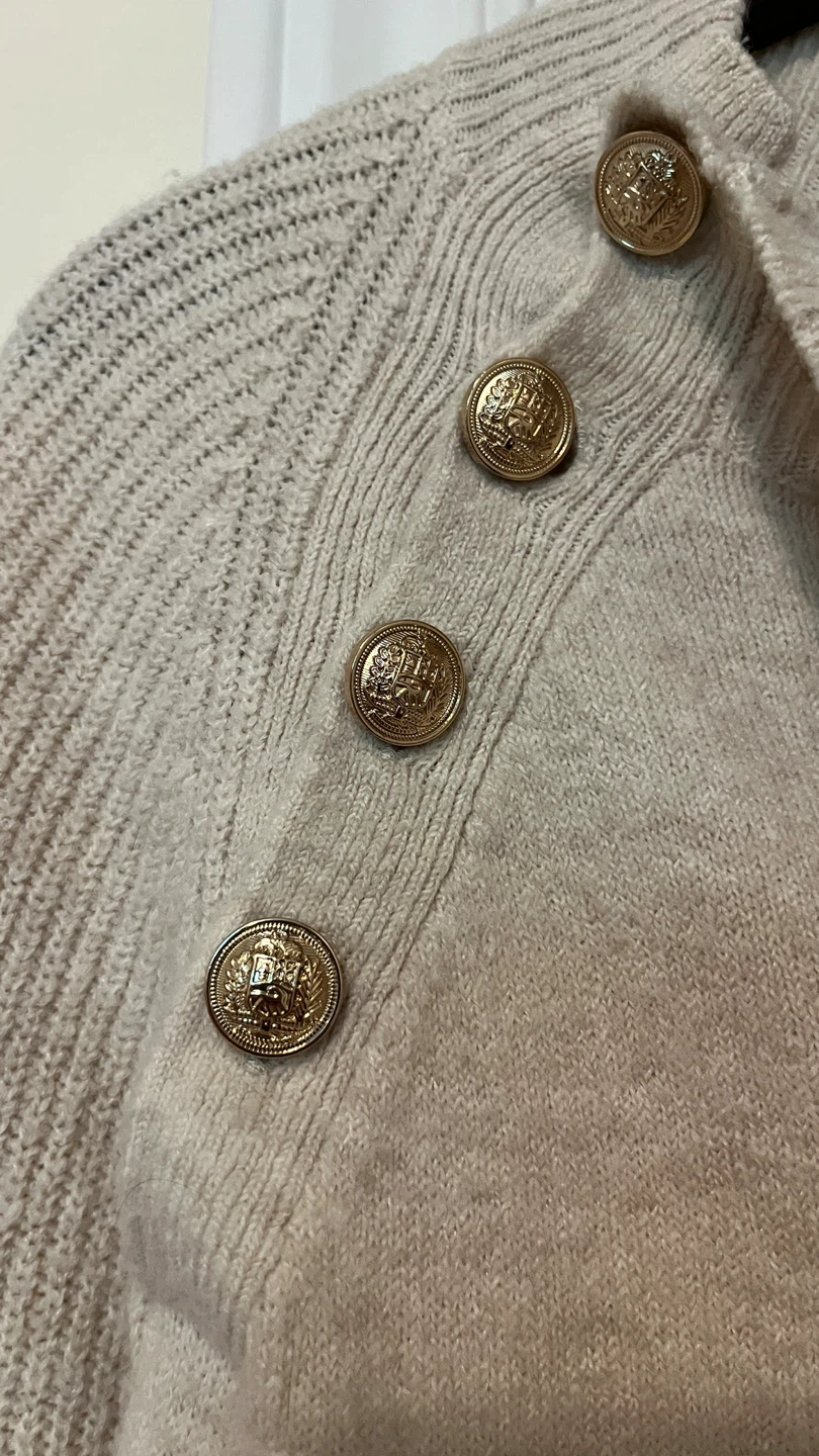 Thyme Maternity/Breastfeeding Sweater with Button Detail - S/P - photo 3