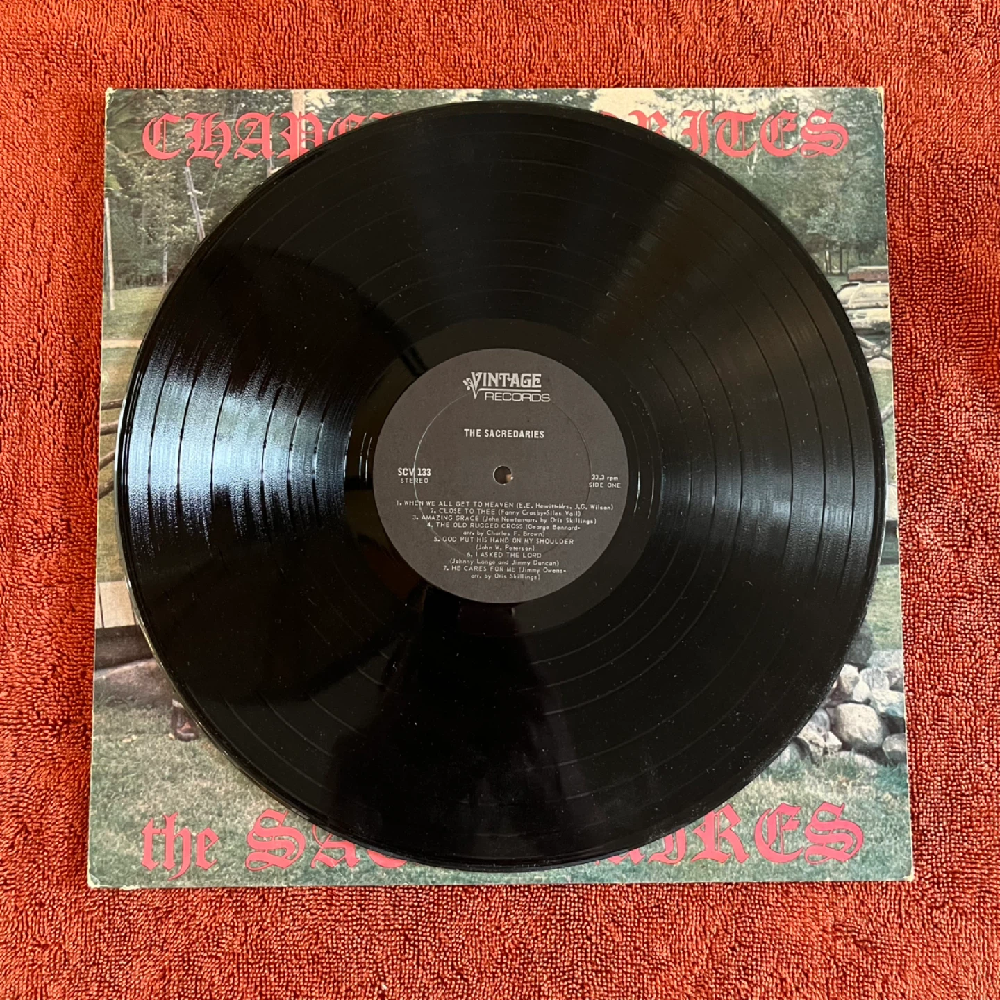 Chapel Favorites by The Sacredaires Vinyl Record - photo 2